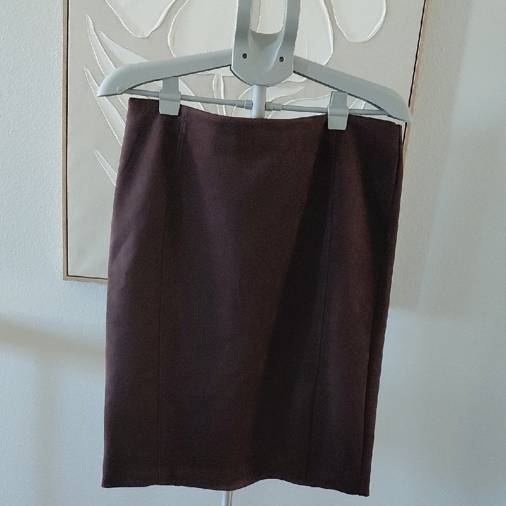 Premise Dark Brown Pencil Skirt